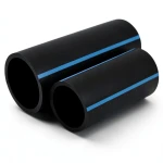 أنابيب HDPE الوطني ضغط 10 بار قطر خارجي 400 مم سمك 15.3 مم لون أسود