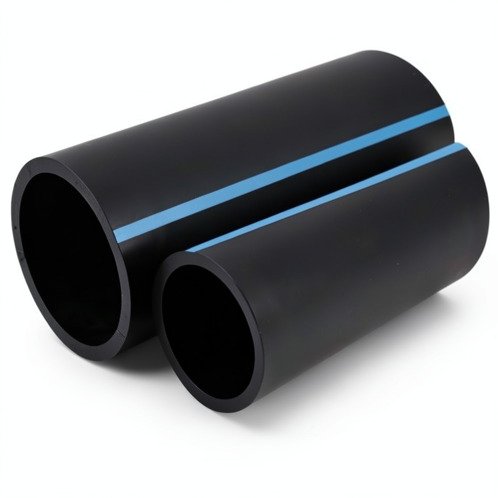 أنابيب HDPE الوطني ضغط 12.5 بار قطر خارجي 110 مم سمك 5.3 مم أسود