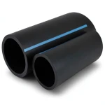 مواسير HDPE الوطني لشبكات المياه ضغط 8 بار قطر خارجي 40 مم سمك 1.6 مم لون أسود