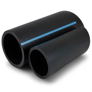 NPF HDPE Pipes for Water Networks Pressure 8 Bar Outside Diameter 40 mm Thickness 1.6 mm Black