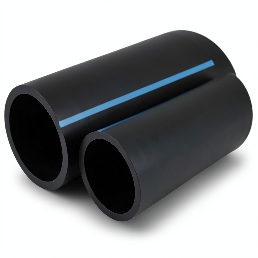 مواسير HDPE الوطني لشبكات المياه ضغط 8 بار قطر خارجي 40 مم سمك 1.6 مم لون أسود