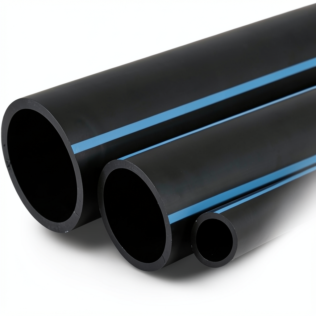 أنابيب HDPE الوطني ضغط 8 بار قطر خارجي 50 مم سمك 2 مم لون أسود
