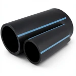 مواسير HDPE الوطني لشبكات المياه ضغط 8 بار قطر خارجي 63 مم سمك 2.5 مم لون اسود