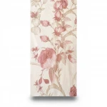 Floral wall covering light beige color, length 10m, width 0.73m, model 4338