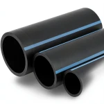 أنابيب HDPE لشبكات المياه ضغط 8 بار قطر خارجي 90 مم سمك 3.5 مم لون أسود