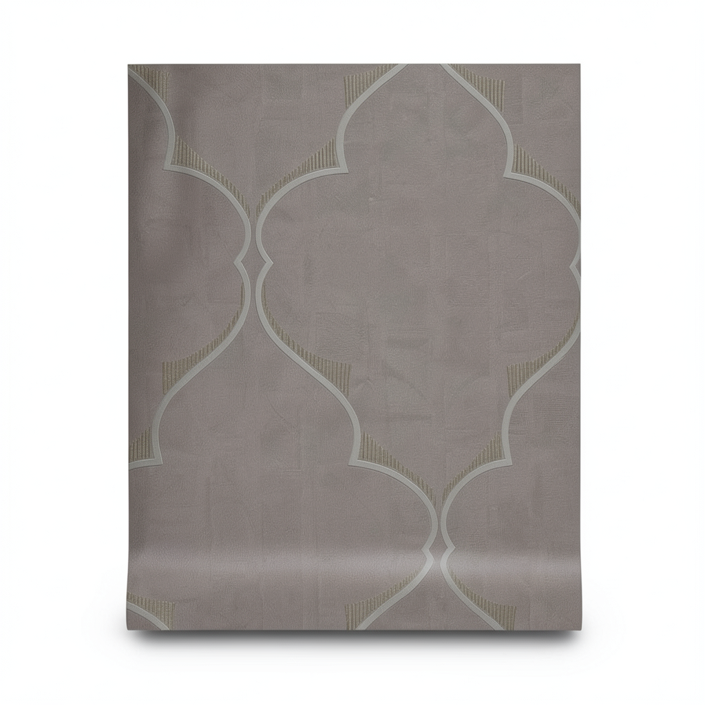 Italian Wallpaper Dark Beige 10m x 0.53m, Model 57020