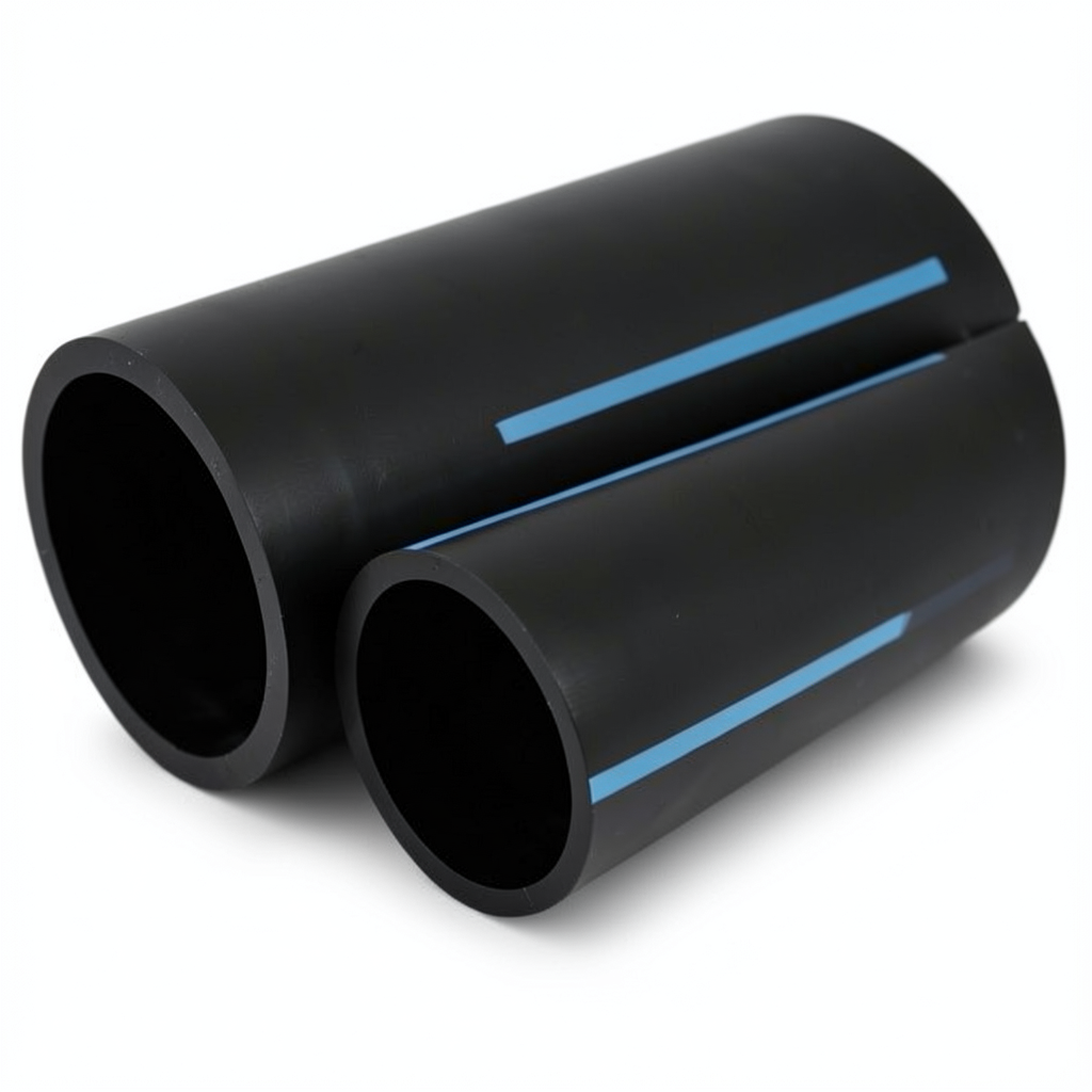 مواسير HDPE الوطني ضغط 12.5 بار قطر 140 مم سمك 6.7 مم أسود