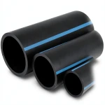 أنابيب HDPE الوطني ضغط 12.5 بار قطر 160 مم سمك 7.7 مم أسود