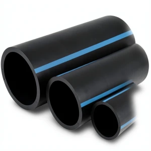 NPF HDPE Pipes Pressure 12.5 Bar Diameter 160 mm Thickness 7.7 mm Black