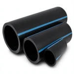 مواسير HDPE الوطني لشبكات المياه ضغط 12.5 بار قطر خارجي 25 مم سمك 1.5 مم لون اسود