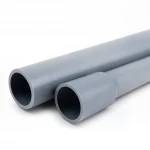 مواسير UPVC للتمديدات الكهربائية الوطنى ضغط 2 بار  قطر خارجي 140 مم سمك 1.8 مم لون رمادي