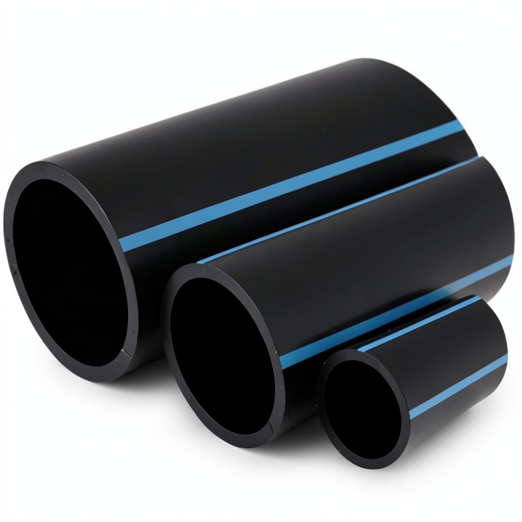 مواسير HDPE الوطني لشبكات المياه ضغط 12.5 بار قطر خارجي 40 مم سمك 2.4 مم لون اسود