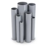 مواسير UPVC ضغط 21.7 بار مقاس 1/2 إنش سمك 1.6 مم لون رمادي
