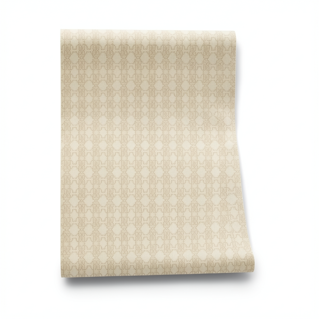 Italian Wallpaper Patterned Design Beige Color, Size 10m x 0.70m, Model rc17116