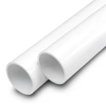 أنابيب UPVC ضغط اسمي 12 بار مقاس 1/4 1 إنش سمك 2.2 مم لون أبيض