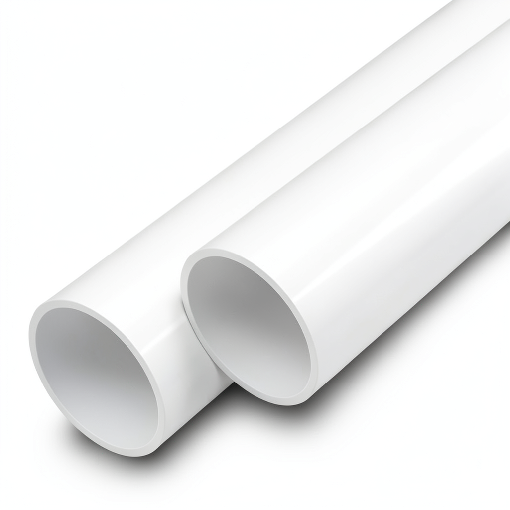 أنابيب UPVC ضغط اسمي 12 بار مقاس 1/4 1 إنش سمك 2.2 مم لون أبيض