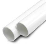 أنابيب UPVC ضغط اسمي 9 بار مقاس 8 إنش سمك 7.8 مم لون أبيض