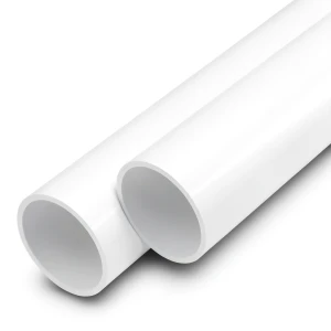 UPVC Pipes Nominal Pressure 12 Bar 1 1/2 Inch Diameter 2.5 mm Thickness White