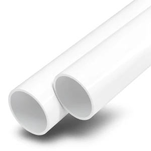 أنابيب UPVC ضغط اسمي 12 بار مقاس 2 إنش سمك 3.1 مم لون أبيض