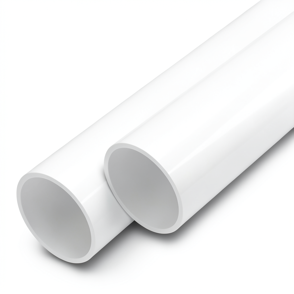أنابيب UPVC ضغط اسمي 12 بار مقاس 3 إنش سمك 4.6 مم لون أبيض