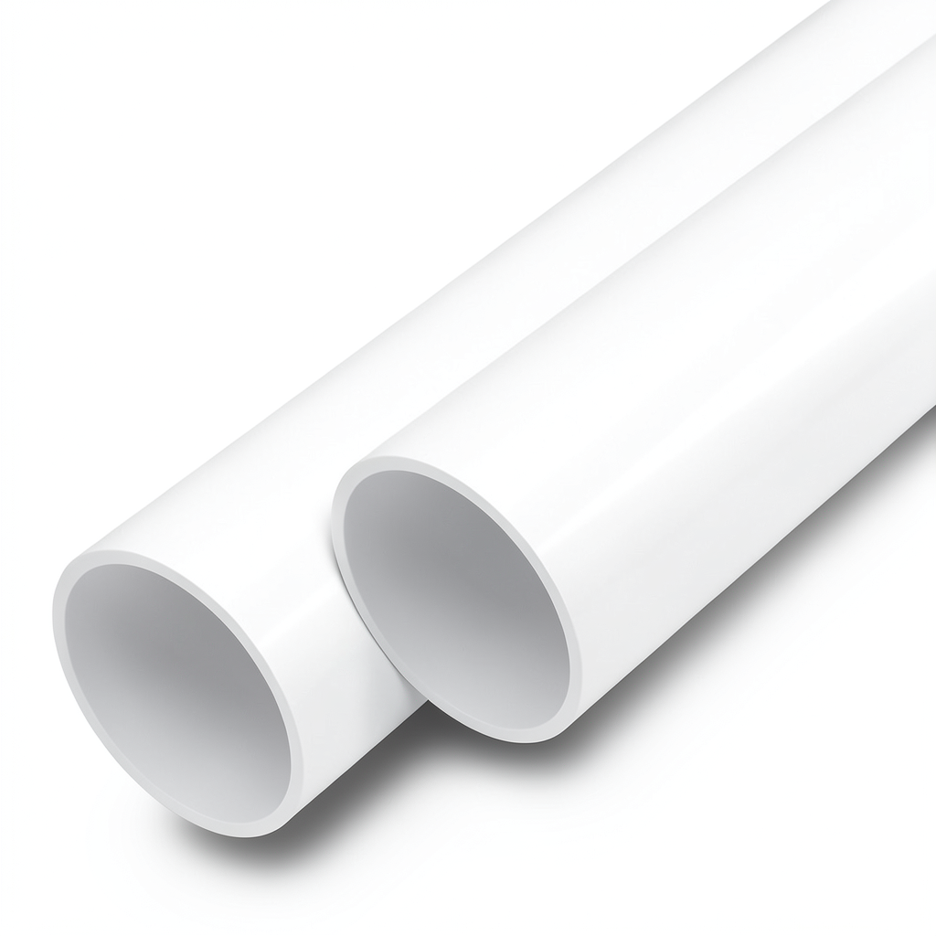 أنابيب UPVC ضغط اسمي 12 بار مقاس 3 إنش سمك 4.6 مم لون أبيض
