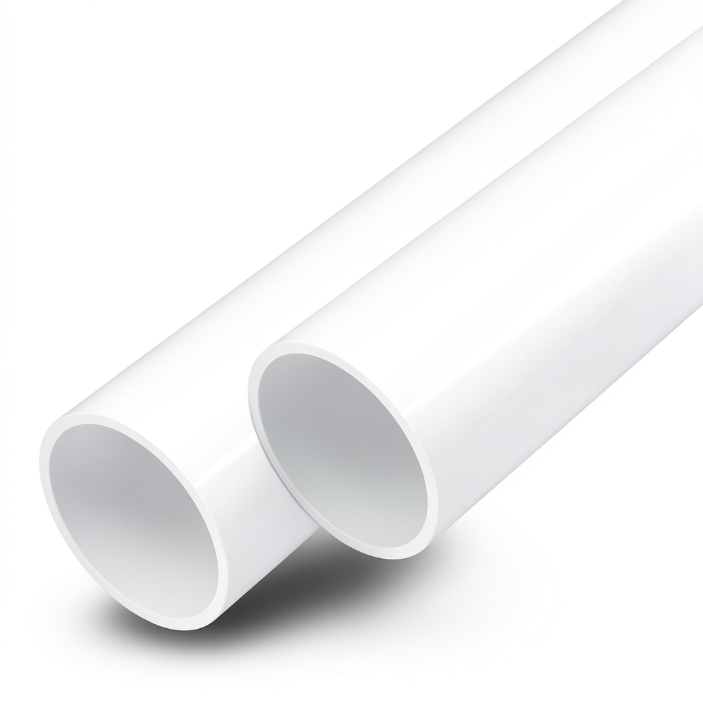أنابيب UPVC ضغط اسمي 12 بار مقاس 6 إنش سمك 8.8 مم لون أبيض