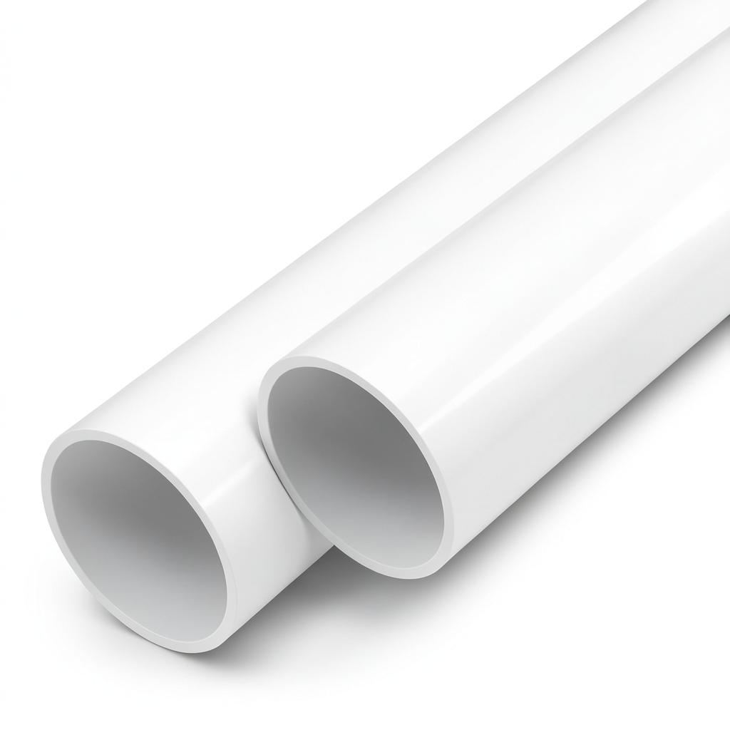 UPVC Pipes 12 Bar Nominal Pressure 6 Inch Size 8.8 mm Thickness White