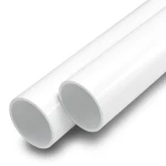 مواسير UPVC ضغط اسمي 15 بار مقاس 1/2 إنش سمك 1.7 مم لون أبيض