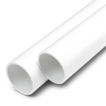 مواسير UPVC ضغط اسمي 15 بار مقاس 1 إنش سمك 2.1 مم لون أبيض