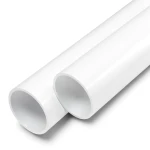 مواسير UPVC ضغط اسمي 15 بار مقاس 1/2 إنش سمك 1.7 مم لون أبيض
