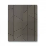 ورق حائط ايطالي هندسي مقاس 10 م× 1.06 م، لون بيج غامق، موديل 83645 