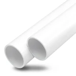 مواسير UPVC ضغط اسمي 15 بار مقاس 1/4 1 إنش سمك 2.7 مم لون أبيض