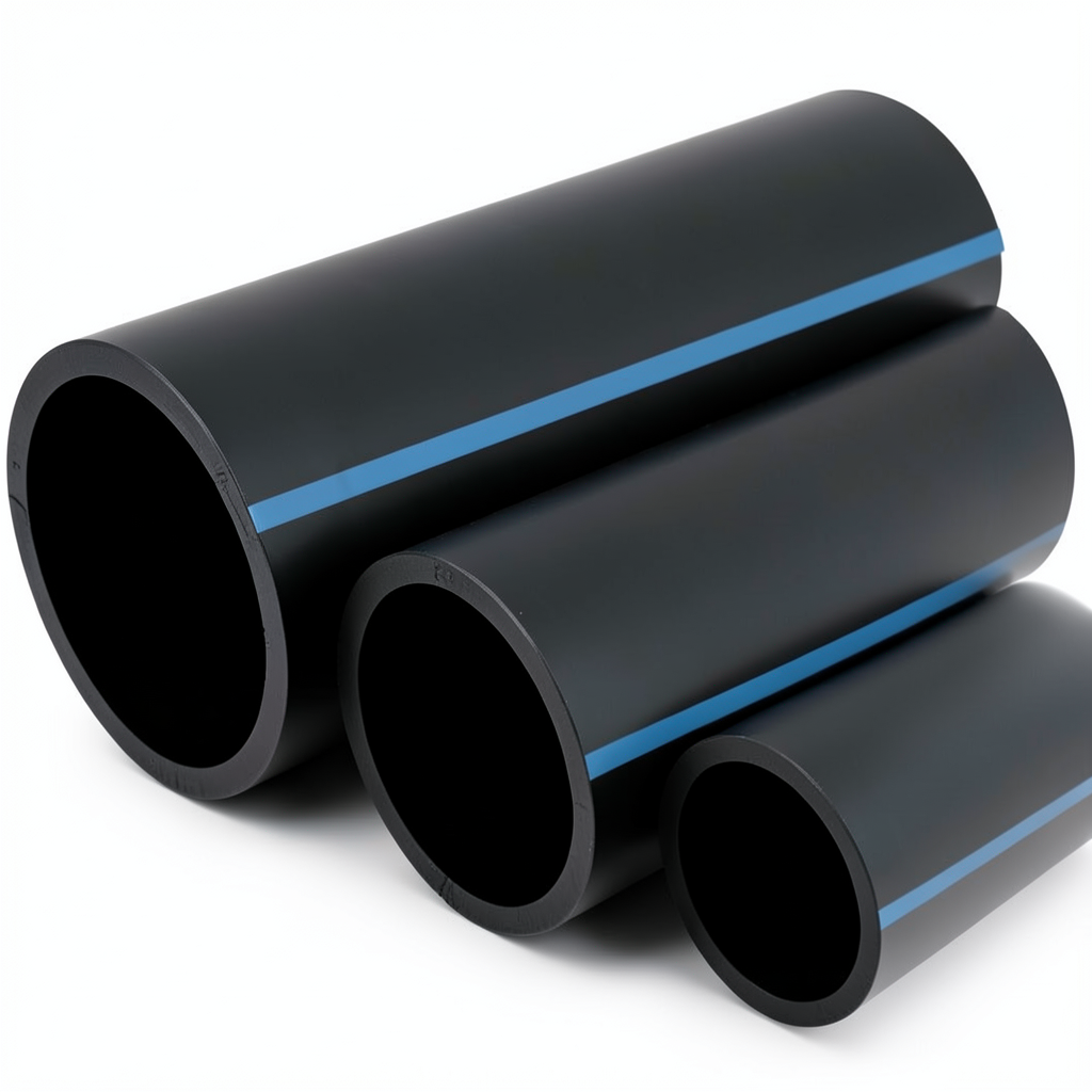 مواسير HDPE الوطني لشبكات المياه ضغط 12.5 بار قطر خارجي 50 مم سمك 3 مم لون اسود