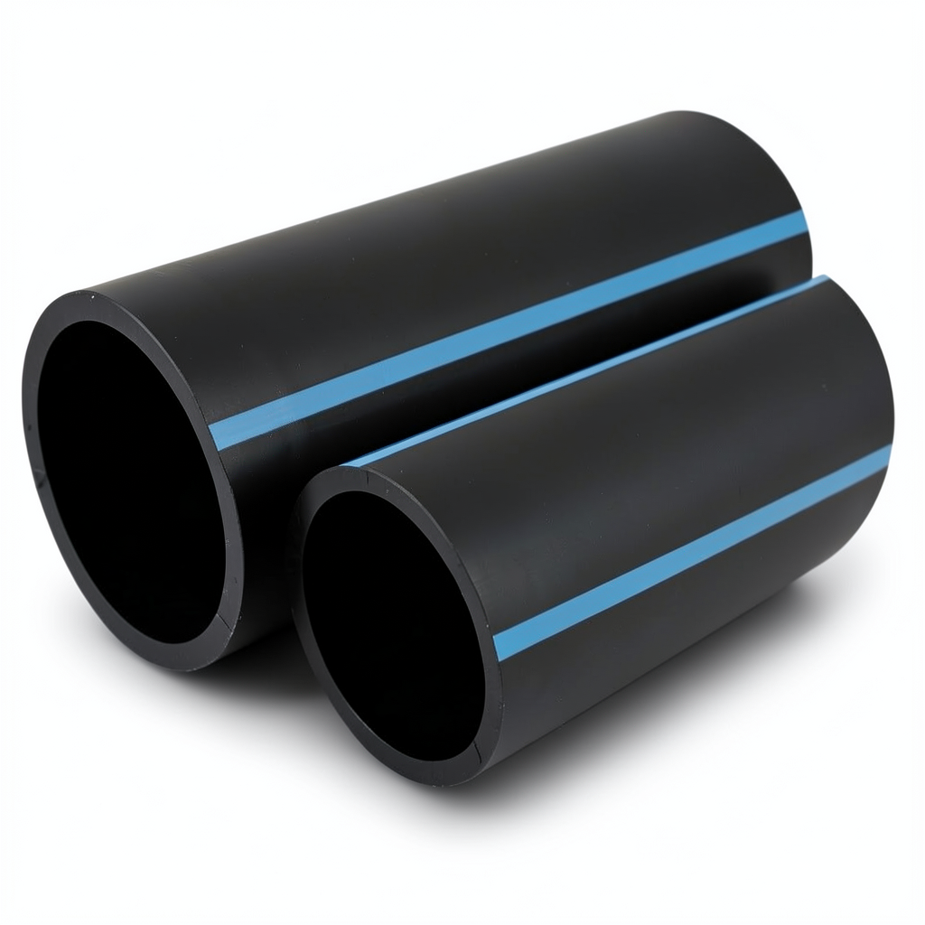 مواسير HDPE الوطني لشبكات المياه ضغط 12.5 بار قطر خارجي 63 مم سمك 3.8 مم لون اسود