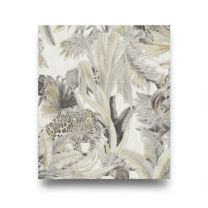 Italian Wallpaper Tropical Design Beige Color, Size 10mx0.70m, Model rc18001