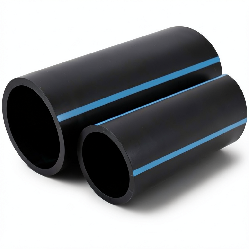 أنابيب HDPE الوطني ضغط 12.5 بار قطر خارجي 90 مم سمك 5.4 مم لون أسود