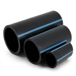 مواسير HDPE الوطني لشبكات المياه ضغط 12.5 بار قطر خارجي 180 مم سمك 8.6 مم لون اسود