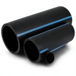 مواسير HDPE الوطني ضغط 16 بار قطر خارجي 110 مم سمك 6.6 مم لون أسود