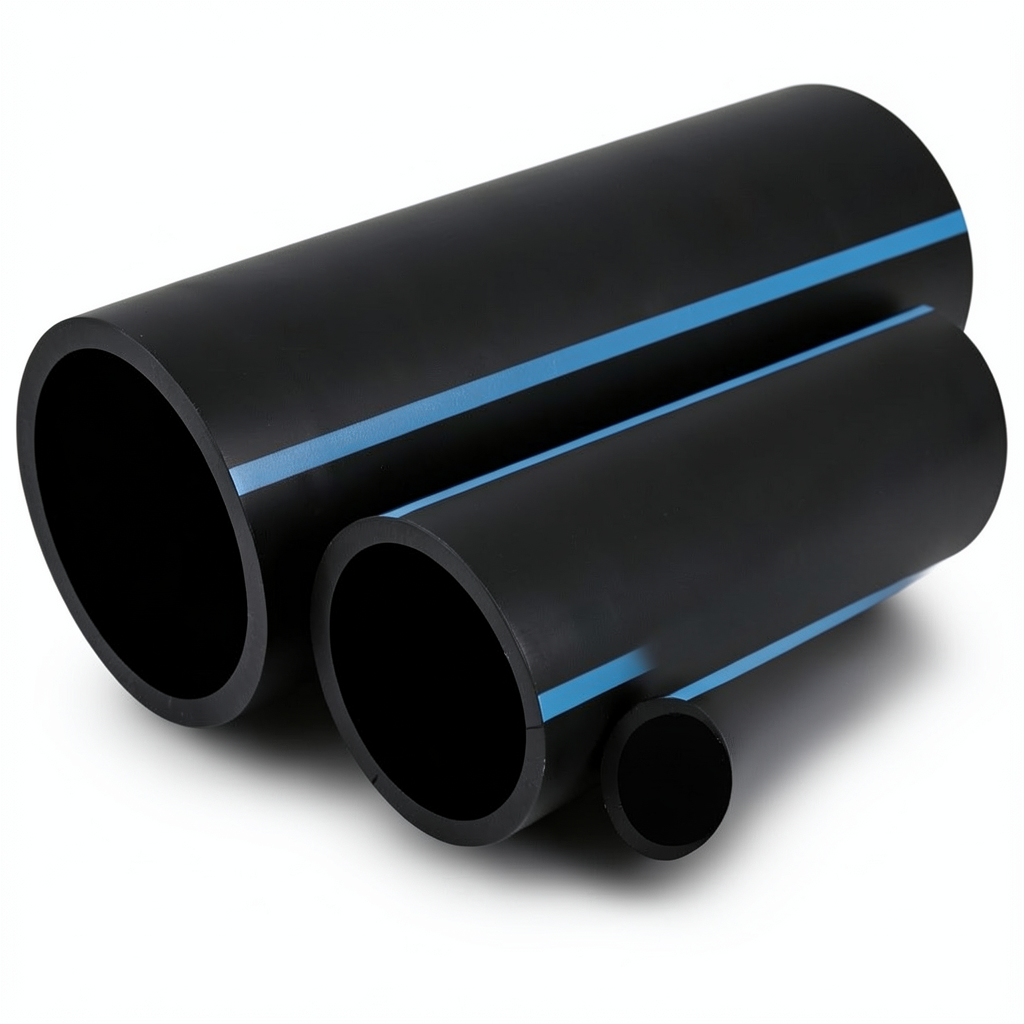 NPF HDPE Pipes Nominal Pressure 16 Bar Outside Diameter 110 mm Thickness 6.6 mm Black