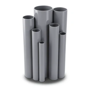 مواسير UPVC ضغط 21.7 بار مقاس 1/2 إنش سمك 1.6 مم لون رمادي