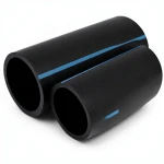 أنابيب HDPE الوطني ضغط 12.5 بار قطر خارجي 90 مم سمك 5.4 مم لون أسود