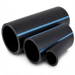 مواسير HDPE الوطني ضغط 16 بار قطر خارجي 110 مم سمك 6.6 مم لون أسود