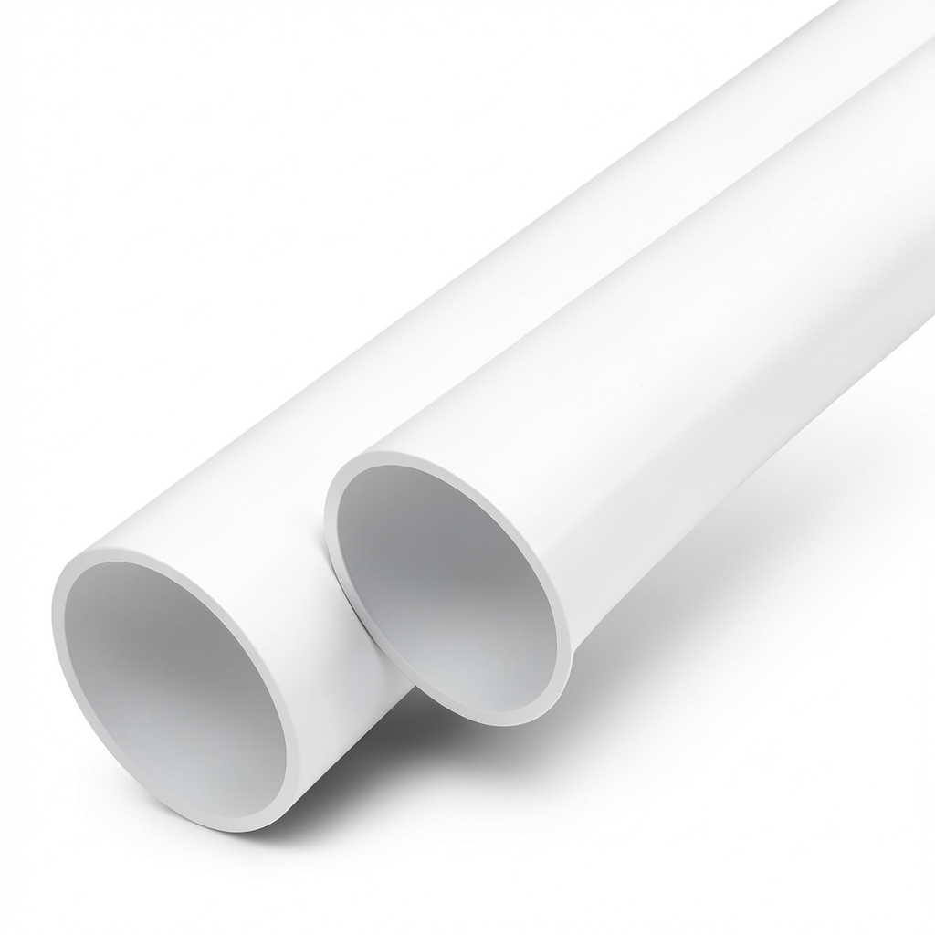 أنابيب UPVC ضغط اسمي 9 بار مقاس 4 إنش سمك 4.5 مم لون أبيض