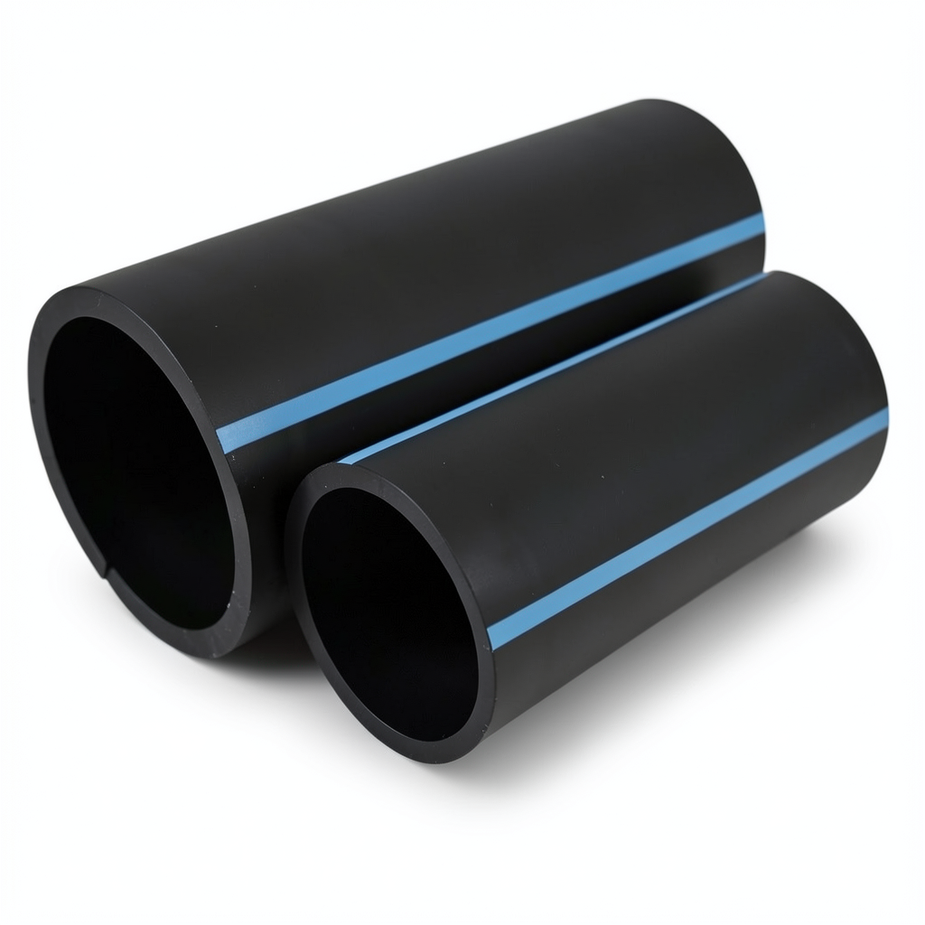 NPF HDPE Pipes Pressure 12.5 Bar Diameter 225 mm Thickness 10.8 mm Black