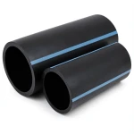 مواسير HDPE الوطني لشبكات المياه ضغط 16 بار قطر خارجي 125 مم سمك 7.4 مم أسود