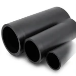 أنابيب HDPE الوطني ضغط 12.5 بار قطر 200 مم سمك 9.6 مم أسود