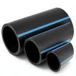 مواسير HDPE الوطني لشبكات المياه ضغط 16 بار قطر خارجي 160 مم سمك 9.5 مم لون اسود