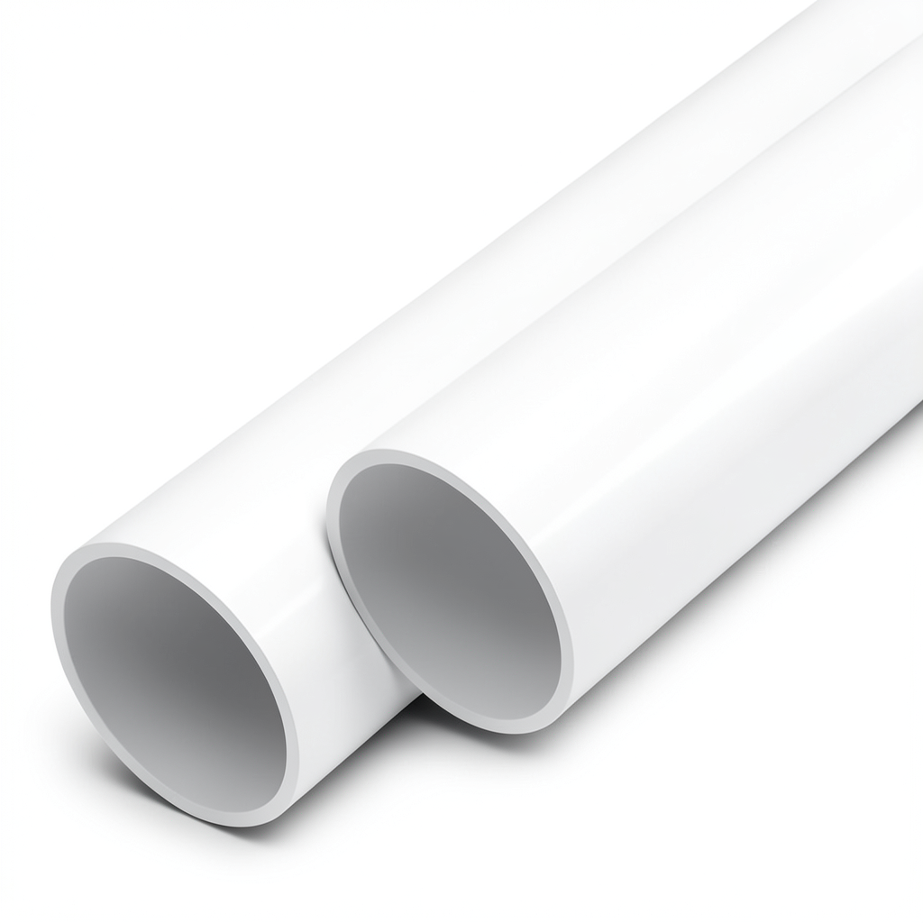 أنابيب UPVC ضغط اسمي 9 بار مقاس 8 إنش سمك 7.8 مم لون أبيض