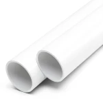 أنابيب UPVC ضغط اسمي 12 بار مقاس 1/4 1 إنش سمك 2.2 مم لون أبيض