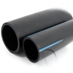 مواسير HDPE الوطني لشبكات المياه ضغط 16 بار قطر خارجي 160 مم سمك 9.5 مم لون اسود